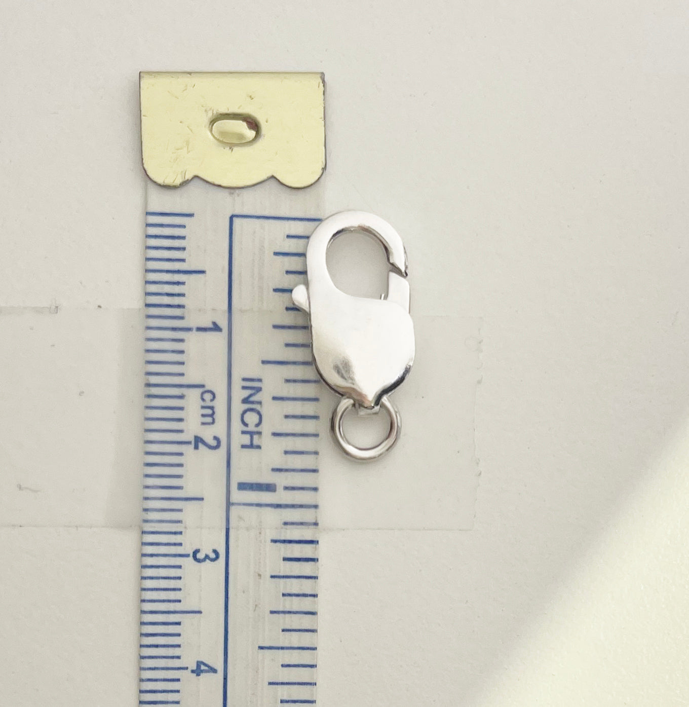 20mm Lobster Lock Replacement Clasp Sterling silver Rhodium Plated