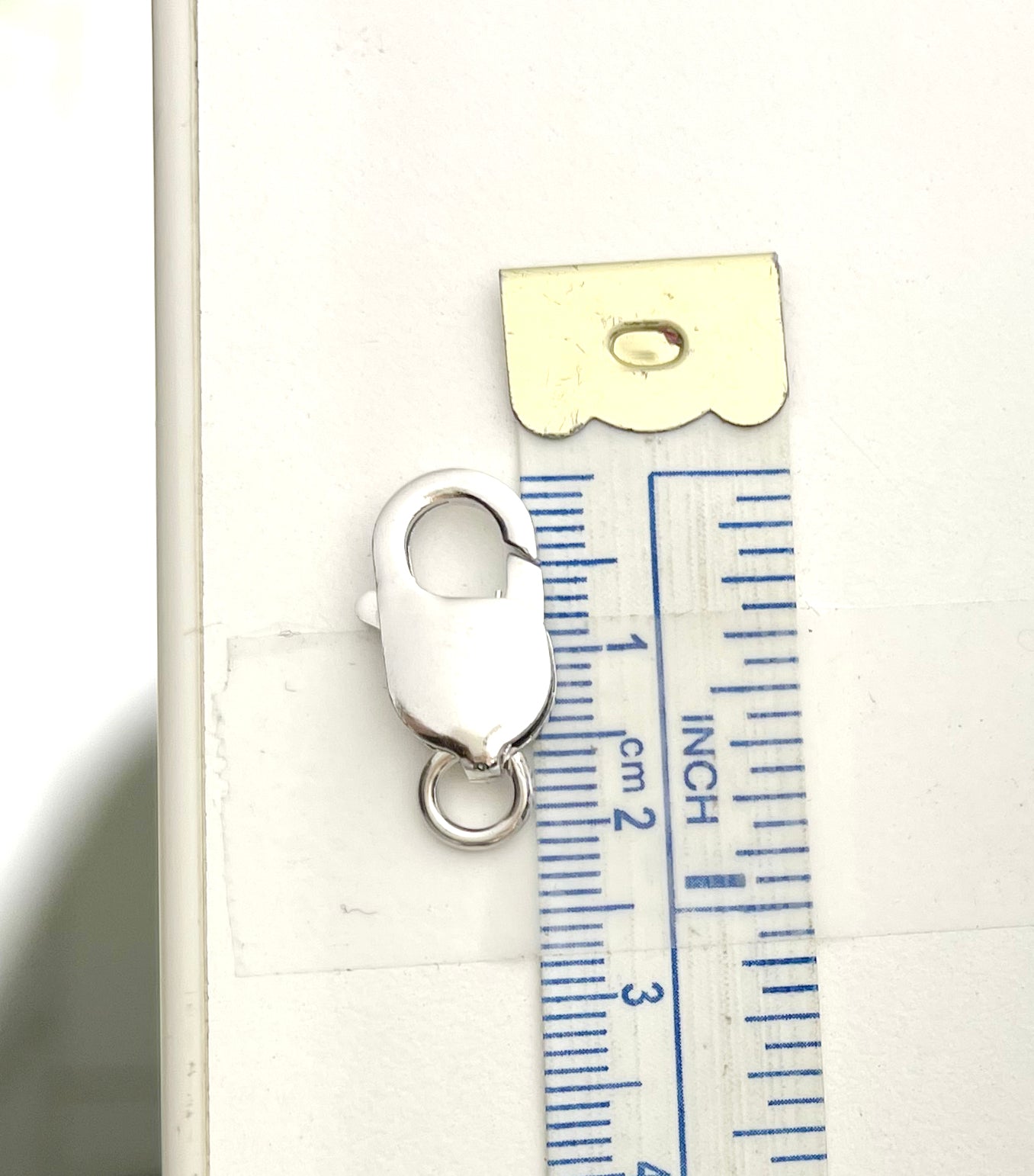 20mm Lobster Lock Replacement Clasp Sterling silver Rhodium Plated