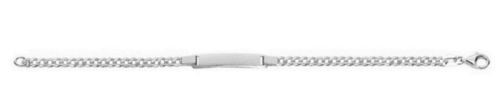 Ritastephens Personalized .925 Sterling Silver 6-Inch Kids ID Bracelet - Engravable Curb Chain for Children
