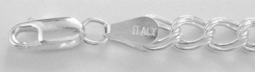 Ritastephens Sterling Silver Charm Link Bracelet 7 Inches – Elegant Made in Italy Design, Brand New and Stylish