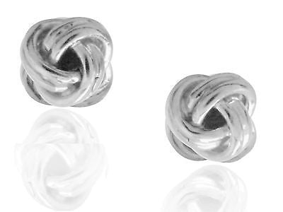 Ritastephens Elegant Sterling Silver 5mm Tiny Love Knot Stud Earrings – Classic and Timeless Design, Minimalist Everyday Jewelry, Subtle Sophistication, Perfect Gift for Her