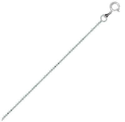 Sterling Silver Bead Anklet 10" Ankle Bracelet 1.5mm