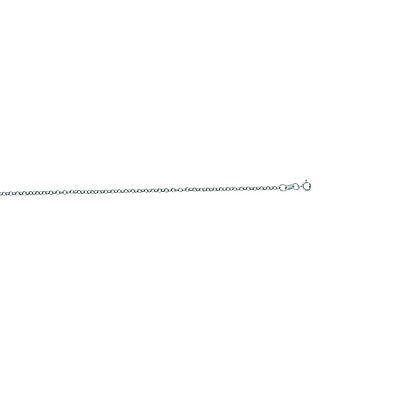 Ritastephens 14K White Gold Rolo Chain Necklace 2.3mm – Available in Lengths 16", 18", 20", 22", 24", and 30" for Timeless Elegance