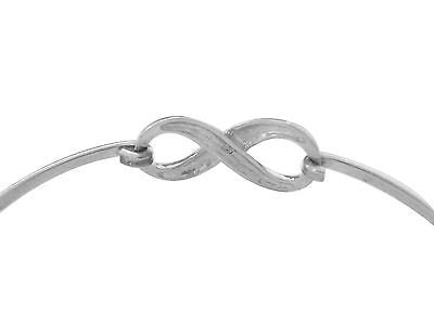 Ritastephens Sterling Silver Mariner Knot Designer-Inspired Nautical Bangle – 7 Inches, Elegant Maritime-Inspired Jewelry