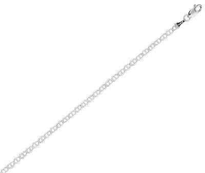 Sterling Silver Mariner Anklet 10" Ankle Bracelet 3.7mm