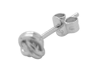 Ritastephens Elegant Sterling Silver 5mm Tiny Love Knot Stud Earrings – Classic and Timeless Design, Minimalist Everyday Jewelry, Subtle Sophistication, Perfect Gift for Her