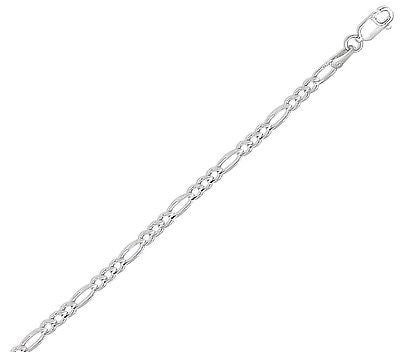 Ritastephens Sterling Silver Figaro Anklet 10 Inches – Elegant 3mm Chain Ankle Bracelet for Stylish Footwear