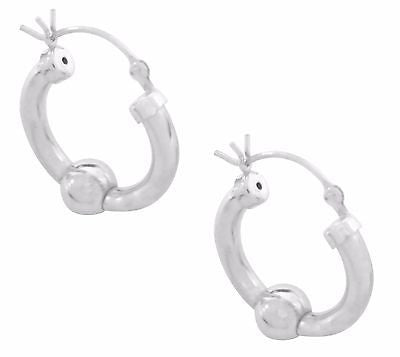 Ritastephens Modern Sterling Silver Barbell Earrings – Elegant 8x42mm Sleek Design, Trendy and Chic Contemporary Jewelry, Minimalist Accessories in High-Quality Silver