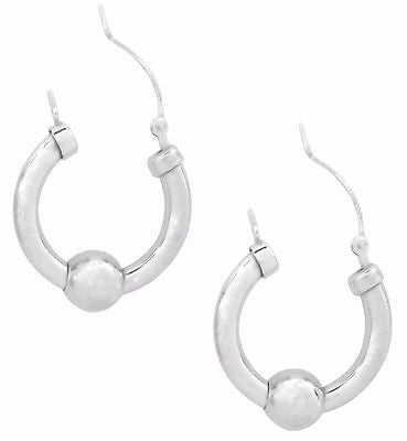 Ritastephens Modern Sterling Silver Barbell Earrings – Elegant 8x42mm Sleek Design, Trendy and Chic Contemporary Jewelry, Minimalist Accessories in High-Quality Silver