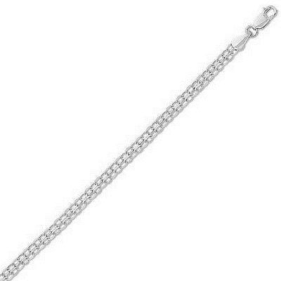 Ritastephens .925 Sterling Silver Bismarck Bracelet - 7 Inches of Elegant Sophistication, 3.2mm Width, Refined High-Quality Silver Jewelry