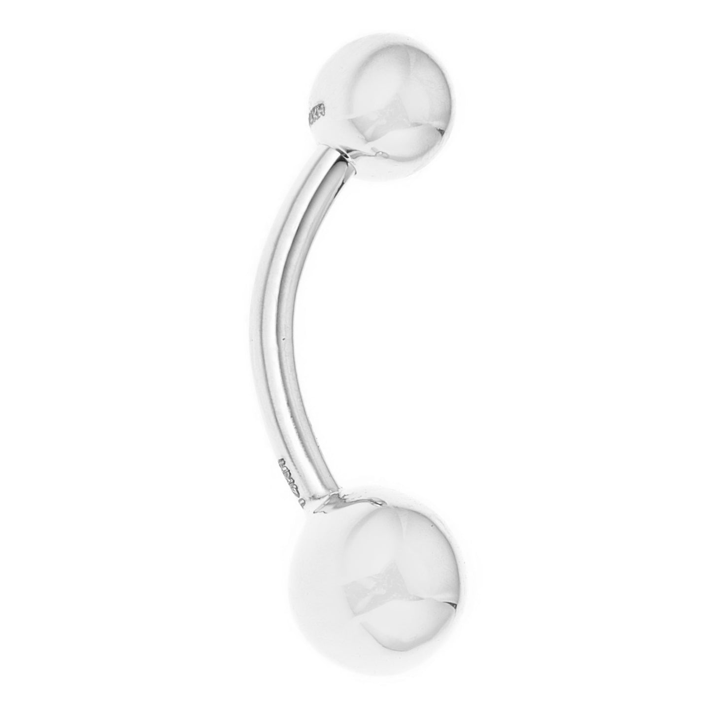 Ritastephens 14K White Gold Belly Button Navel Ring – Elegant Body Jewelry with Barbell Design, High-Quality Gold for a Chic and Sophisticated Look