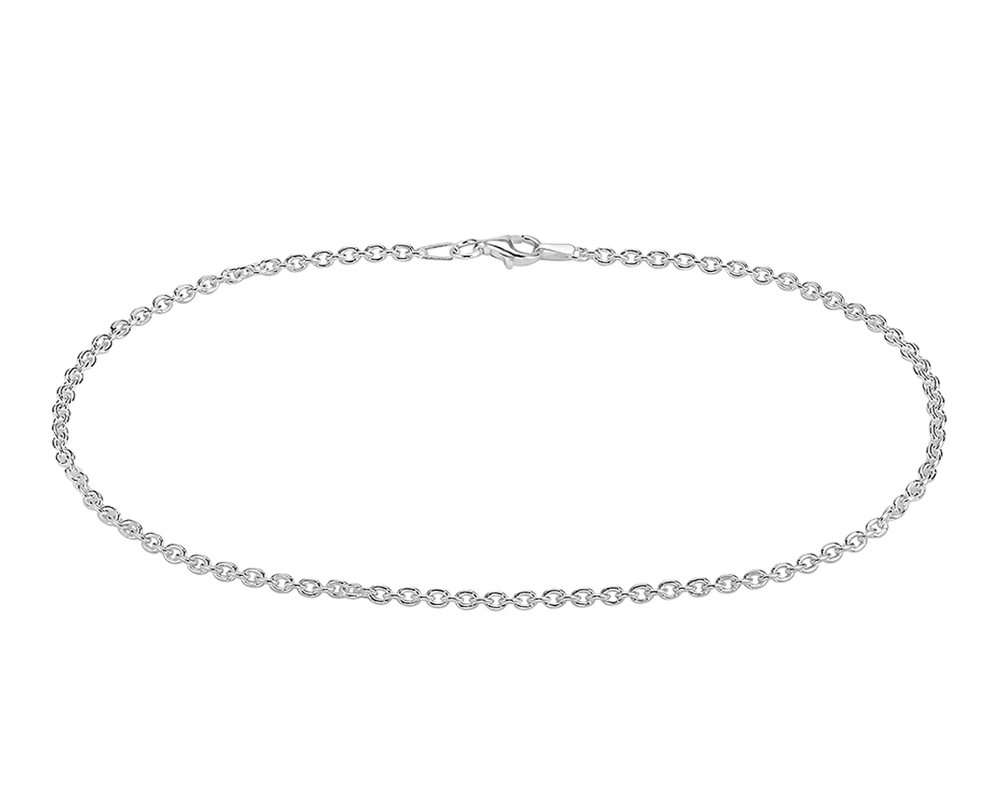 Ritastephens 10K Yellow Gold Mariner Link Foot Chain Anklet 10 Inches with 2.3mm Links – Elegant and Durable Ankle Bracelet