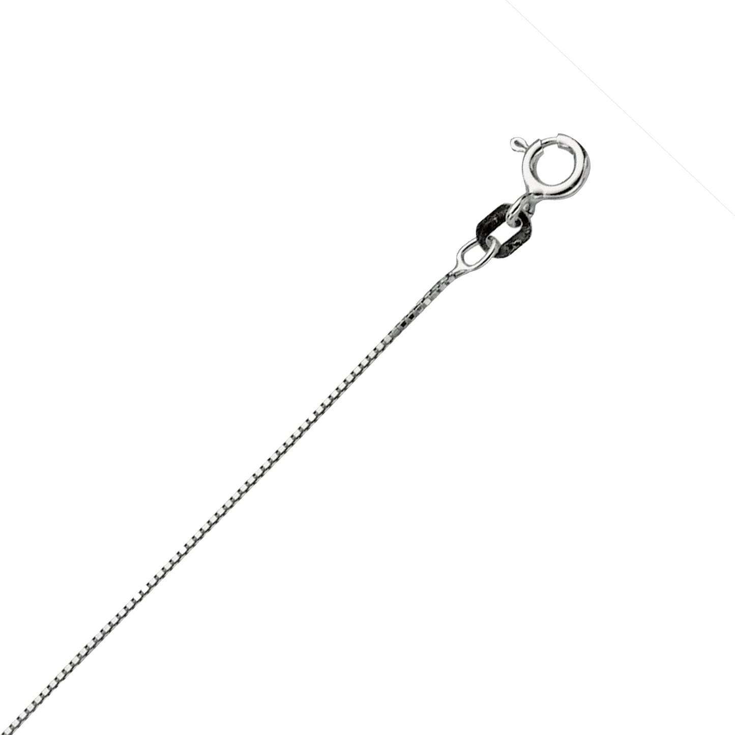 Sterling Silver Box Chain 0.7mm Width