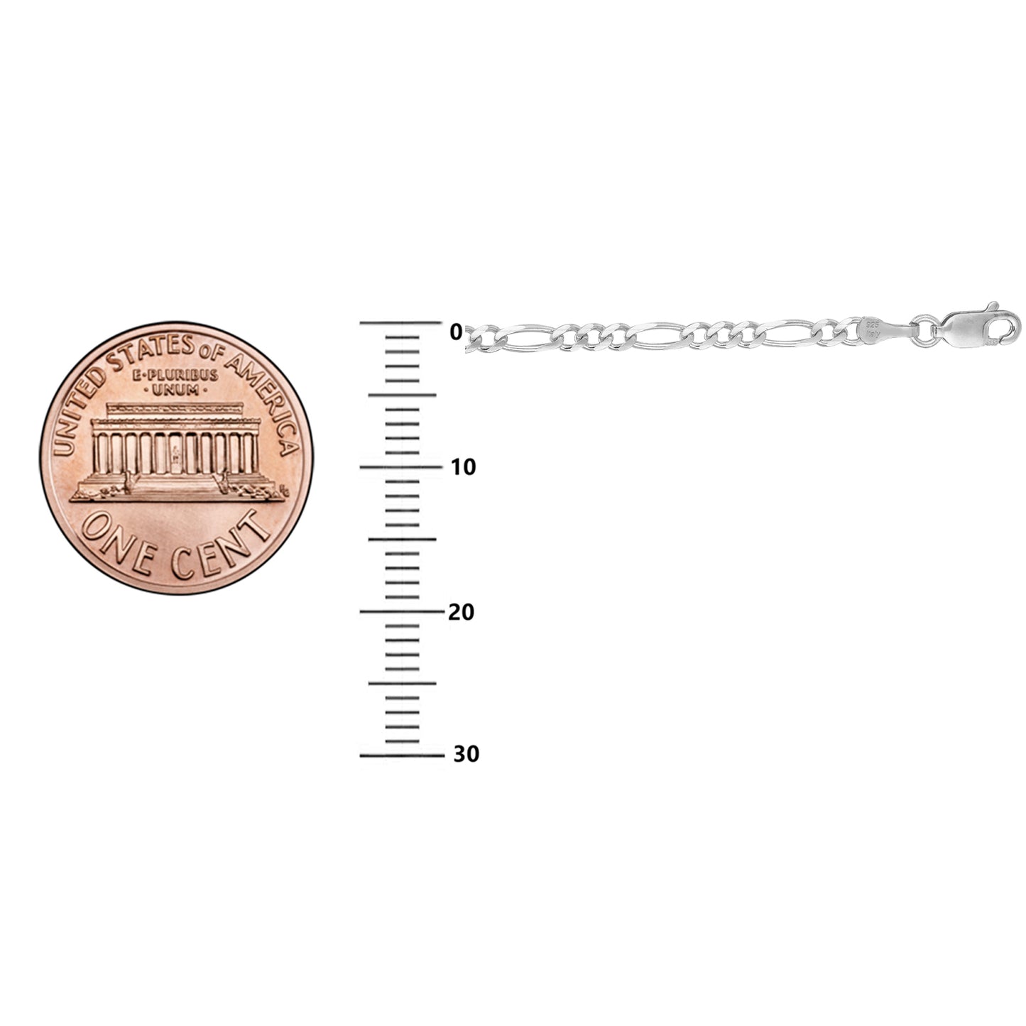 Ritastephens Refined Sterling Silver Figaro Anklet – Versatile Luxury with Adjustable Length, Minimalist Design, and Durable Clasp for Elegant and Timeless Daily Wear
