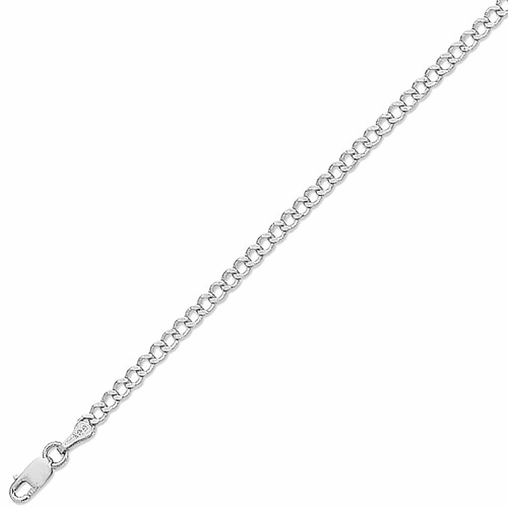 Sterling Silver Italian Curb Cuban Thick Chain 18inches for Male Adult