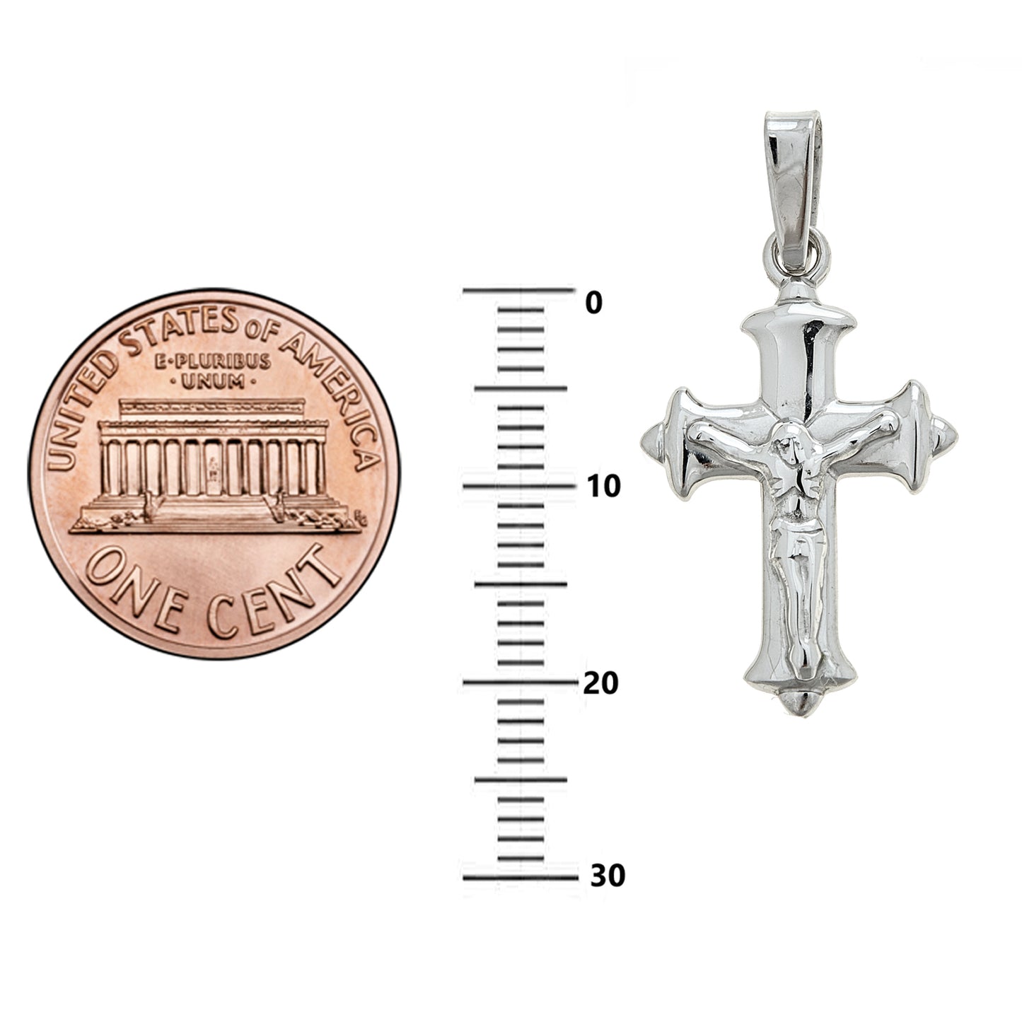 Ritastephens Elegant Sterling Silver Baby Cross Necklace – 16"-18" Adjustable Curved Sideways Design
