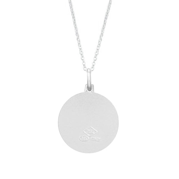 .925 Sterling Silver Saint St Christopher Medal Charm Pendant Necklace