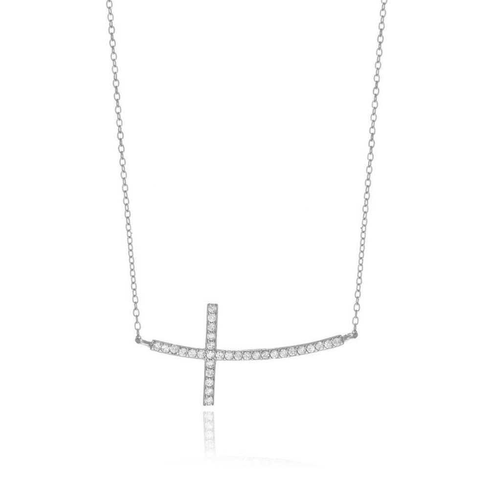 The Sideways Cross Necklace