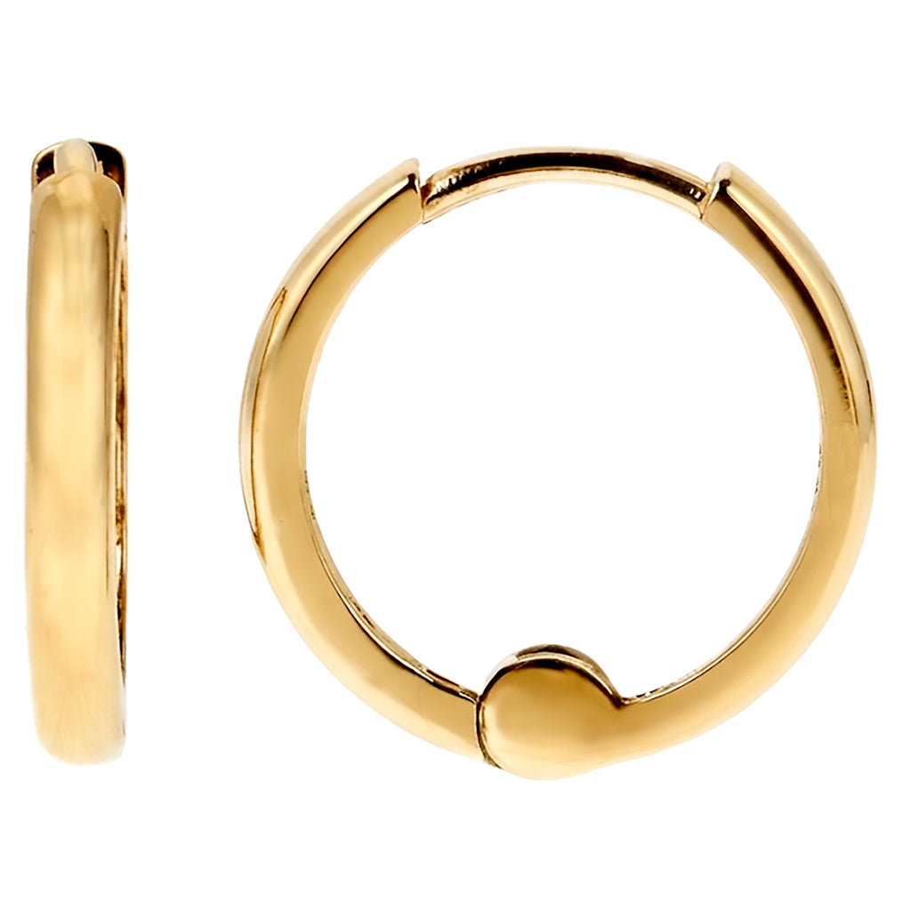 Tiny little Hoop Earrings Real 14K White Gold or Yellow Gold Dainty mini huggies Earrings – Gift ready