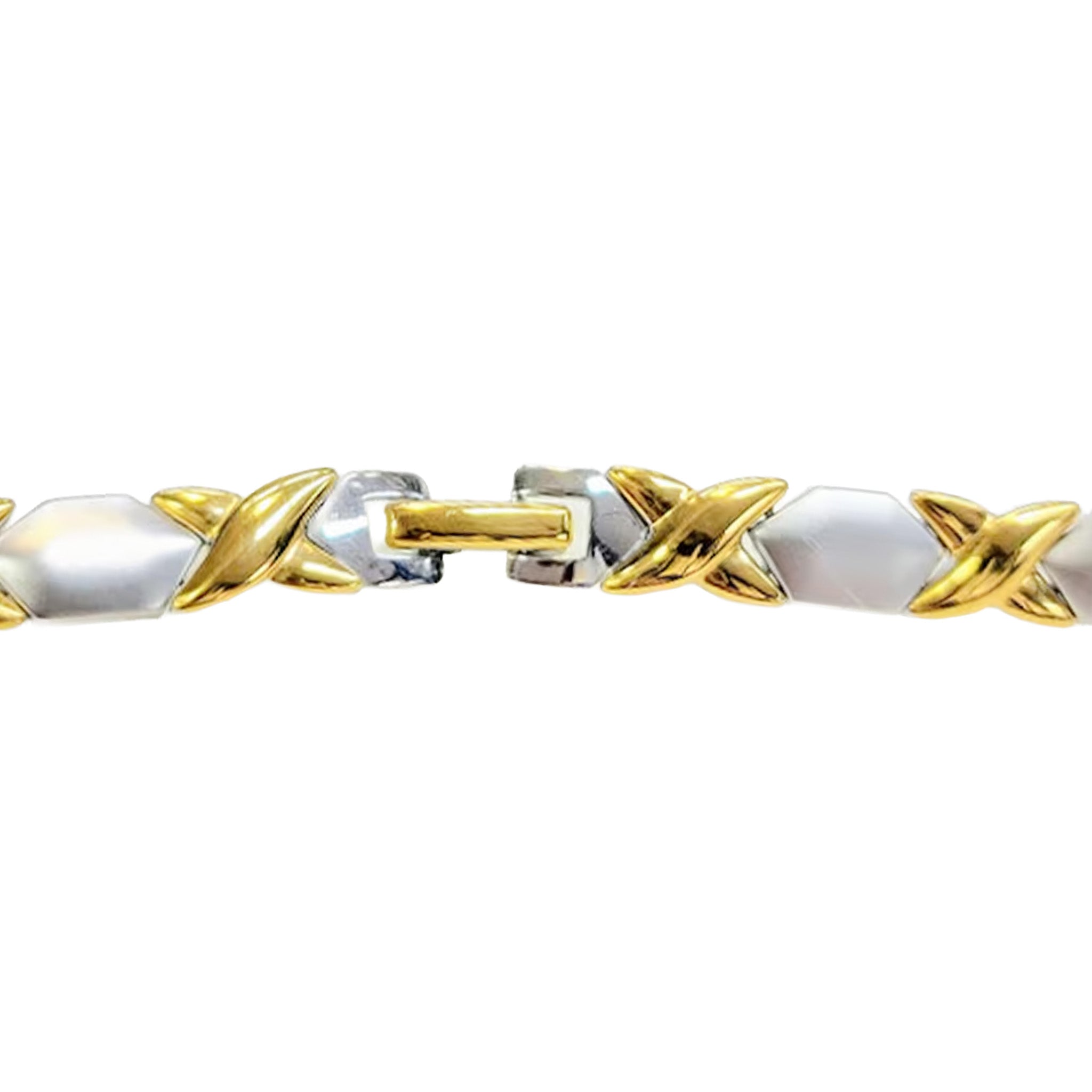 Hugs and Kisses Necklace and Bracelet Jewlry gift Set - Stainless Steel available in 4 variations