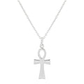 Ankh Cross Necklace - 925 Sterling Silver Egyptian Key of Life Pendant