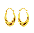 <style type="text/css"><!--td {border: 1px solid #cccccc;}br {mso-data-placement:same-cell;}--></style>
<p><span data-sheets-root="1">elevate your jewelry collection with our 14k yellow gold shiny oval twist hoop earrings. measuring 21mm, these real gold hoops blend sophistication with a touch of contemporary flair.<br><br>crafted from genuine 14k yellow gold, these oval twist hoop earrings feature a sleek, polished finish that adds a radiant shine to your look. the elegant twist design sets these hoops apa