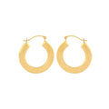 Classic Real 14k Yellow Gold Hoop Earrings (23mm x 4mm)
