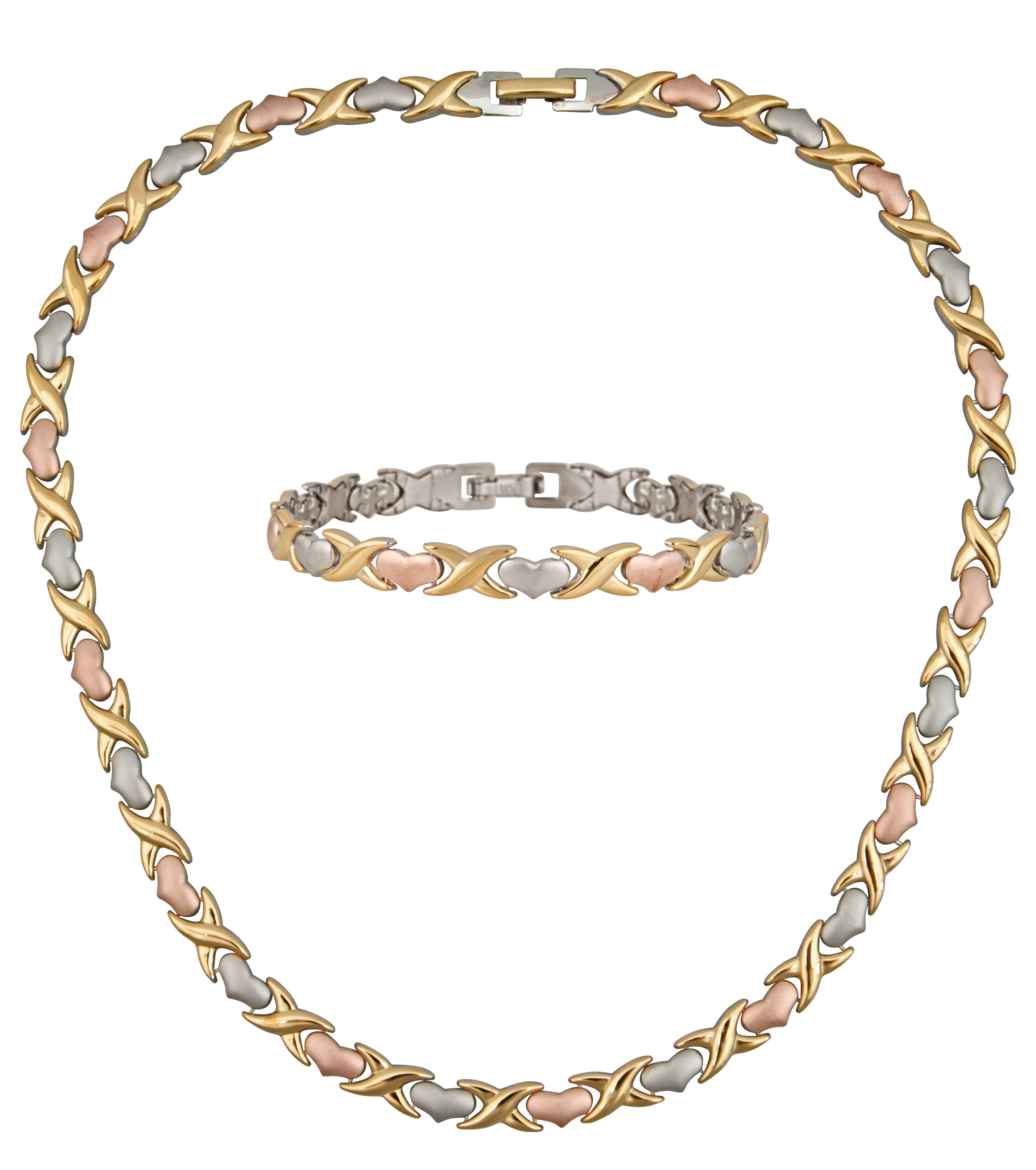 XOXO Heart Jewelry Gift Set Stainless Steel 3 Choices available