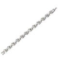 Stainless Steel Elephant Bracelet for Women, 7 Inch 11mm Wide Link Bracelet