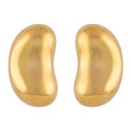 Dainty Gold Plated Sterling Silver Heart Studs for Everyday Wear