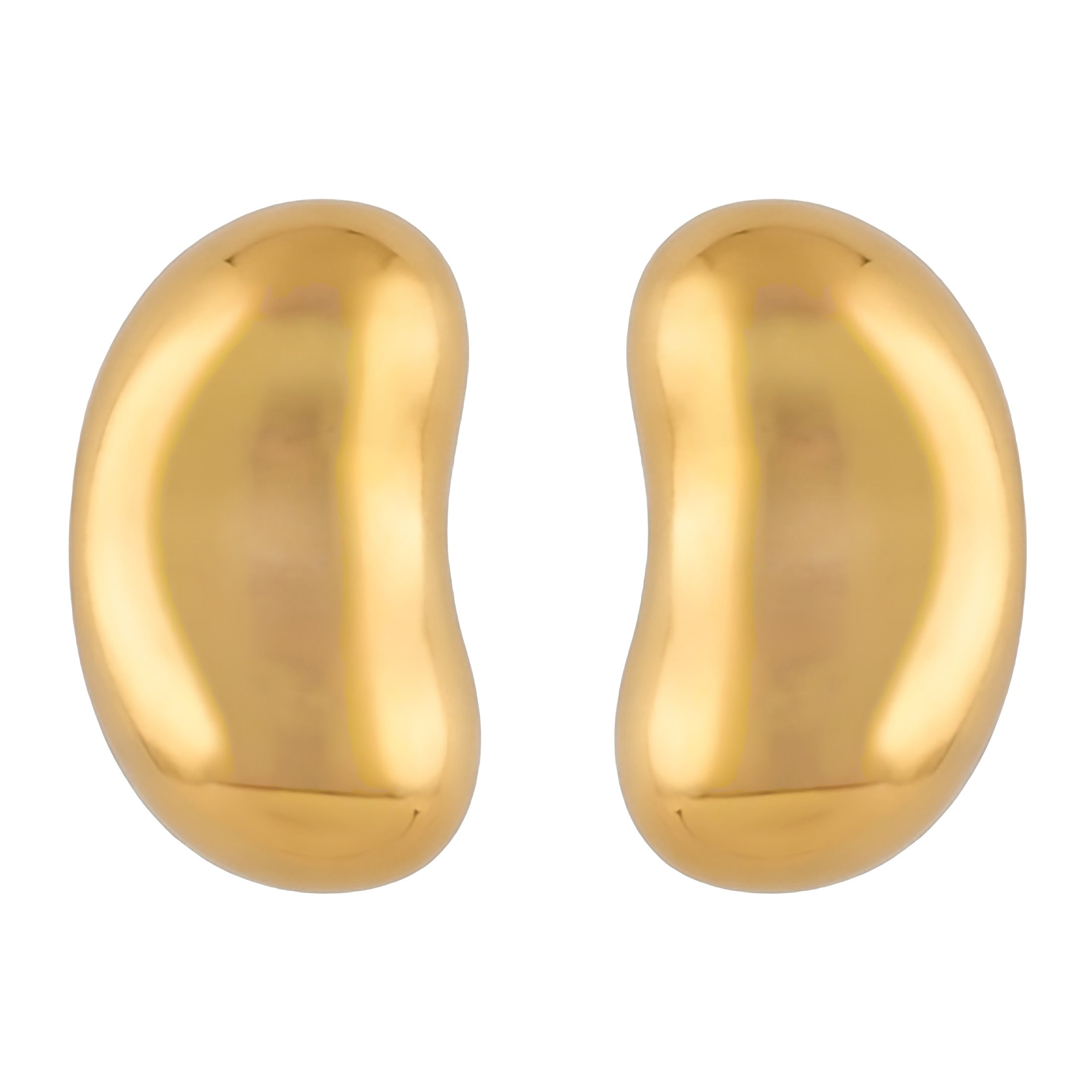 Dainty Gold Plated Sterling Silver Heart Studs for Everyday Wear