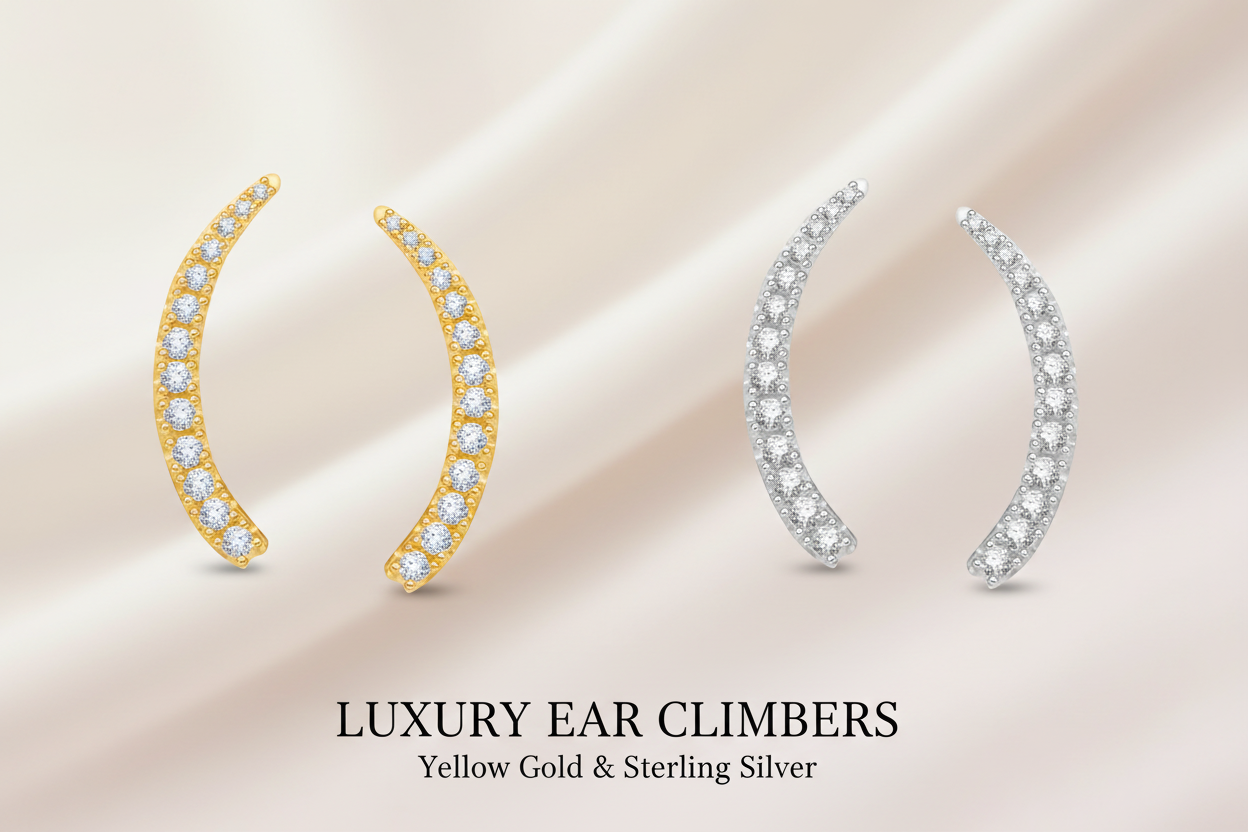 Hero Banner - Ear Climbers with Elegant Background