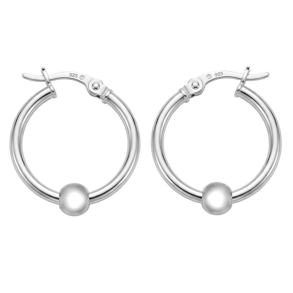 Sterling Silver Hoop Earrings 14mm 18mm and gift set