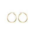 14K Yellow Gold Classic Hoop Earrings – 29mm