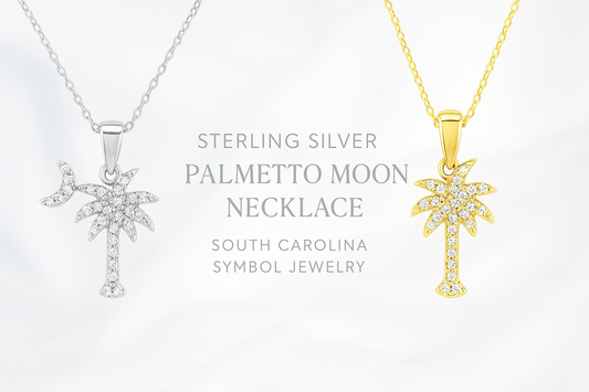 Light Hero Banner for Sterling Silver Palmetto Moon Necklace