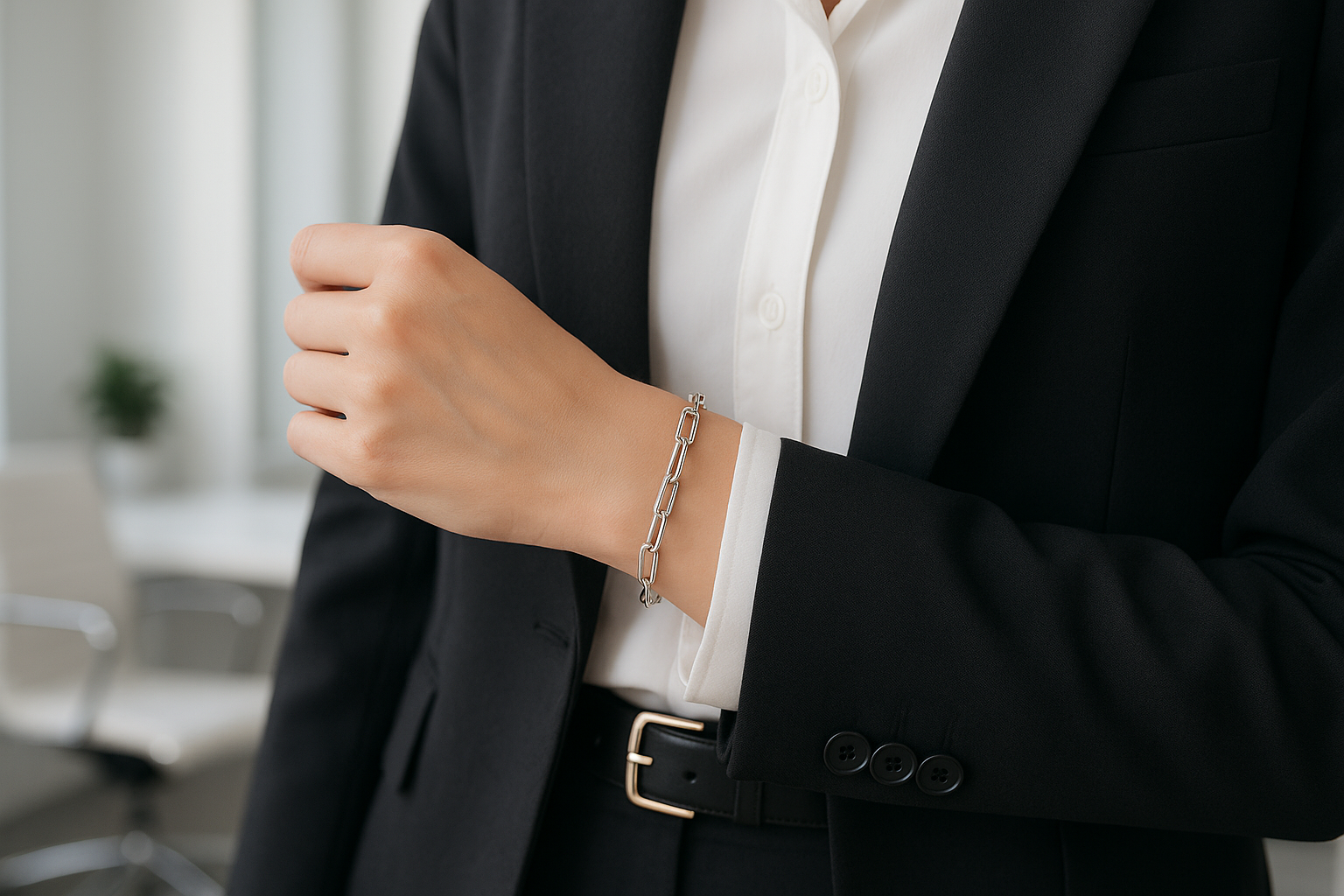 Paper clip bracelet, simple and elegant for a Business Styling