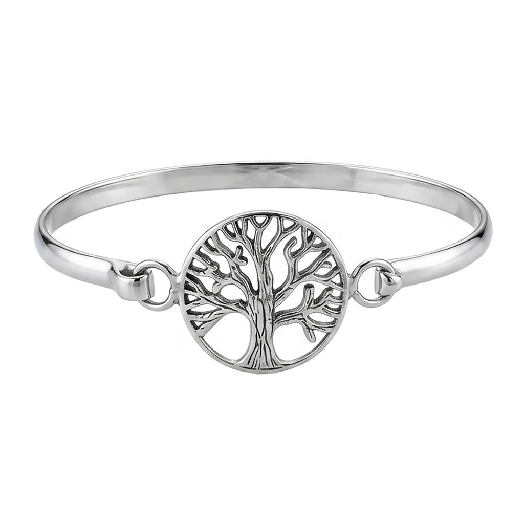 Tree of Life Bangle Bracelet | 925 Sterling Silver