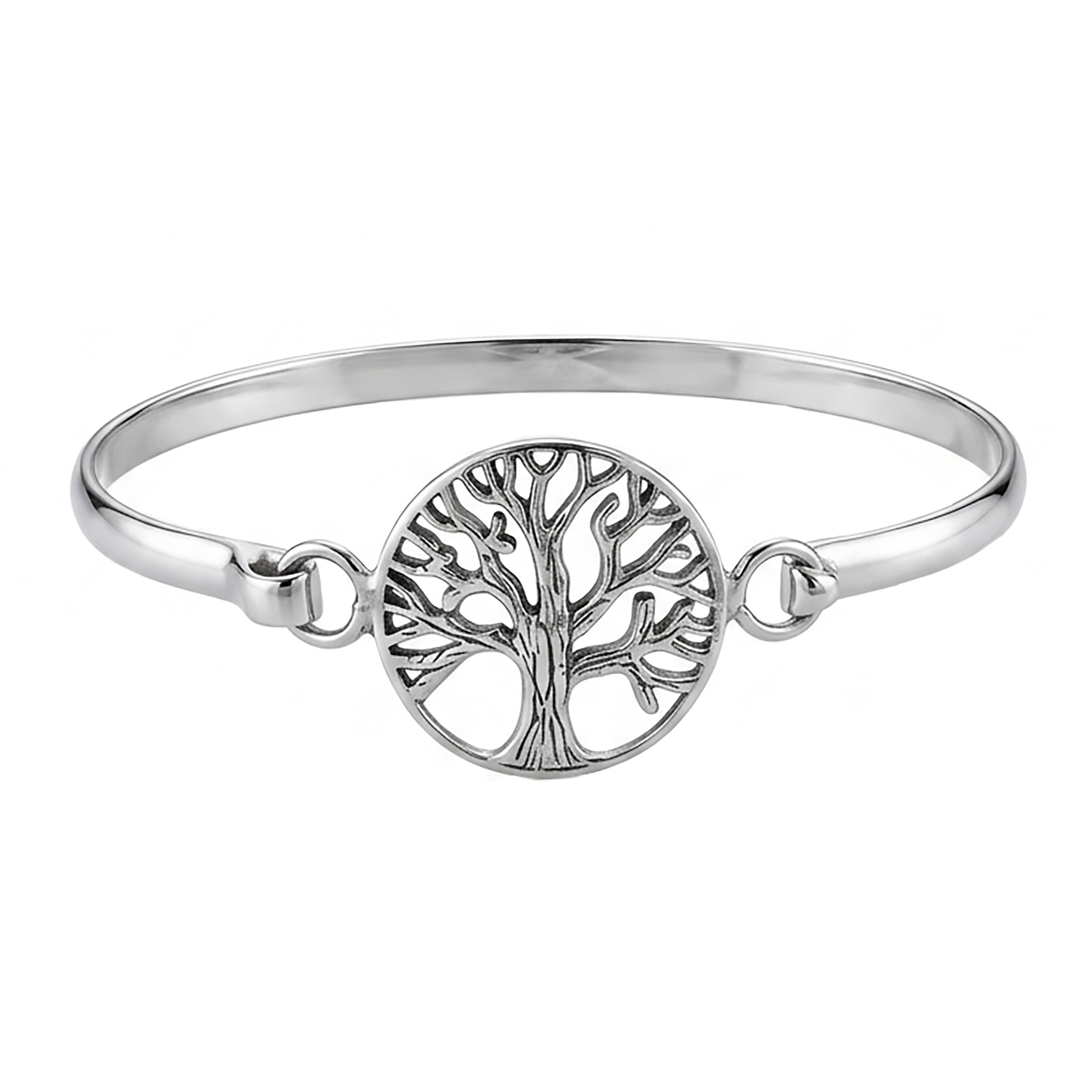 Tree of Life Bangle Bracelet | 925 Sterling Silver