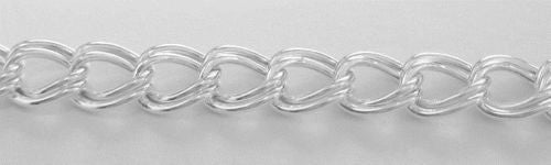 Sterling Silver Charm Link Bracelet 7"  Made in Italy New