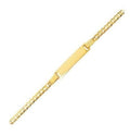 <style type="text/css"><!--td {border: 1px solid #cccccc;}br {mso-data-placement:same-cell;}--></style>
<p><span data-sheets-root="1"> celebrate your child’s milestones with this exquisite 14k solid yellow gold baby id link curb bracelet. crafted from premium 14k yellow gold, this elegant piece is designed to be both a beautiful accessory and a lasting keepsake. the bracelet features a classic curb link design, known for its smooth, interconnected links that create a refined and sophisticated look.<br><br>m