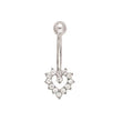 <style type="text/css"><!--td {border: 1px solid #cccccc;}br {mso-data-placement:same-cell;}--></style>
<center>
<span data-sheets-root="1"> elevate your body jewelry collection with this stunning 14k real white gold belly button navel ring from ritastephens. the ring features a beautifully crafted heart design, adorned with sparkling cubic zirconia (cz) that adds a touch of glamour and sophistication. the high-quality white gold provides a sleek, modern finish that enhances the elegance of the piece. <br><
