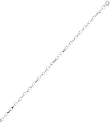 Sterling Silver Rolo Link Chain Anklet 10" Ankle Bracelet 3mm