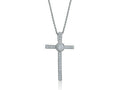 <style type="text/css"><!--td {border: 1px solid #cccccc;}br {mso-data-placement:same-cell;}--></style>
<center>
<span data-sheets-root="1">elegant design: this sterling silver cz baby cross charm necklace is a charming piece that beautifully blends faith and elegance. the 23x14mm cross pendant is adorned with sparkling cubic zirconia, adding a touch of brilliance to the classic design. <br><br>comfortable and versatile: the necklace features a 16" silver cable chain and weighs just 2.1 grams, offering a li