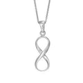 <style type="text/css"><!--td {border: 1px solid #cccccc;}br {mso-data-placement:same-cell;}--></style>
<center>
<span data-sheets-root="1">elegant design: this sterling silver dangle infinity charm pendant necklace features a beautifully crafted infinity charm measuring 20x8mm. the chic design offers a timeless and sophisticated look, perfect for adding a touch of elegance to any outfit.<br><br>adjustable comfort: the necklace includes an adjustable chain that extends from 16 to 18 inches, providing a vers