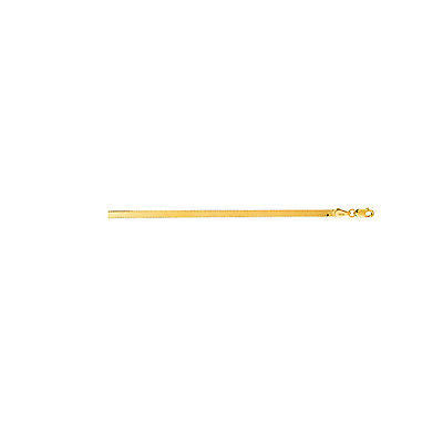 Ritastephens 14K Solid Yellow Gold Herringbone Chain Necklace – Stunning 3.0mm Design Available in 16", 18", and 20" Lengths