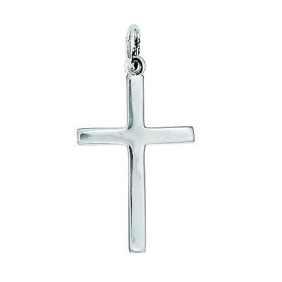 Sterling Silver Baby Cross Charm Pendant 10x20mm