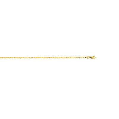 14k Solid Yellow Gold Mariner Link Chain  Necklace 1.7mm 16", 18", 20", 24"