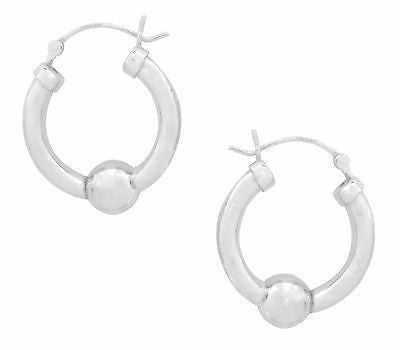 Ritastephens Modern Sterling Silver Barbell Earrings – Elegant 8x42mm Sleek Design, Trendy and Chic Contemporary Jewelry, Minimalist Accessories in High-Quality Silver
