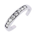 <style type="text/css"><!--td {border: 1px solid #cccccc;}br {mso-data-placement:same-cell;}--></style>
<p><span data-sheets-root="1">discover timeless elegance with this stunning 14k solid white gold toe ring. crafted with precision, this exquisite piece features a sleek band of lustrous white gold that is both durable and sophisticated. the channel-set cubic zirconia stones add a touch of sparkle, catching the light with every step you take.<br><br>designed with versatility in mind, this toe ring is adjus