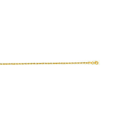 Ritastephens 14K Solid Yellow Gold Rope Chain Necklace – Luxurious 2.5mm Rope Links Available in Lengths 16", 18", 20", 22", 24", and 30"